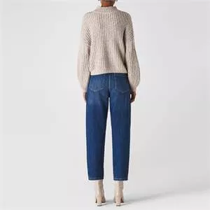Whistles High Waist Barrel Leg Denim Jeans
